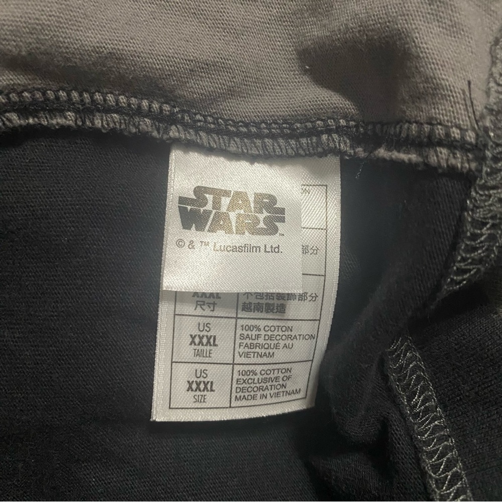 Disney Parks Black Gray Star Wars Cotton Polo Shirt - Picture 6 of 7